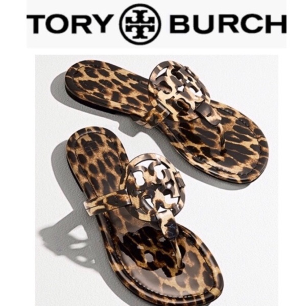 New Tory Burch Miller Leopard Sandals. - Picture 3 of 11